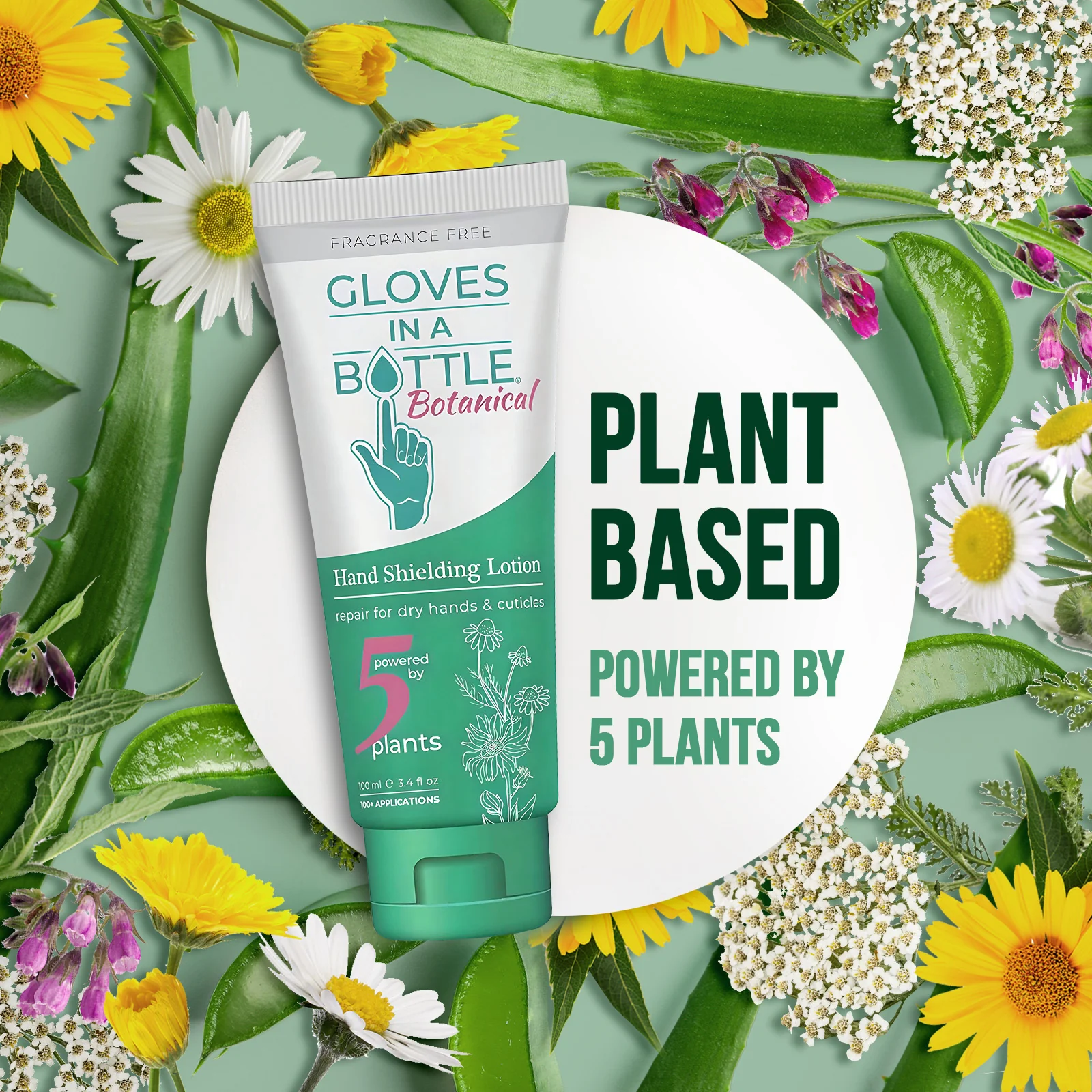 Gloves In A Bottle Hand Shielding Lotion Botanical, 4 Pack - Image 3