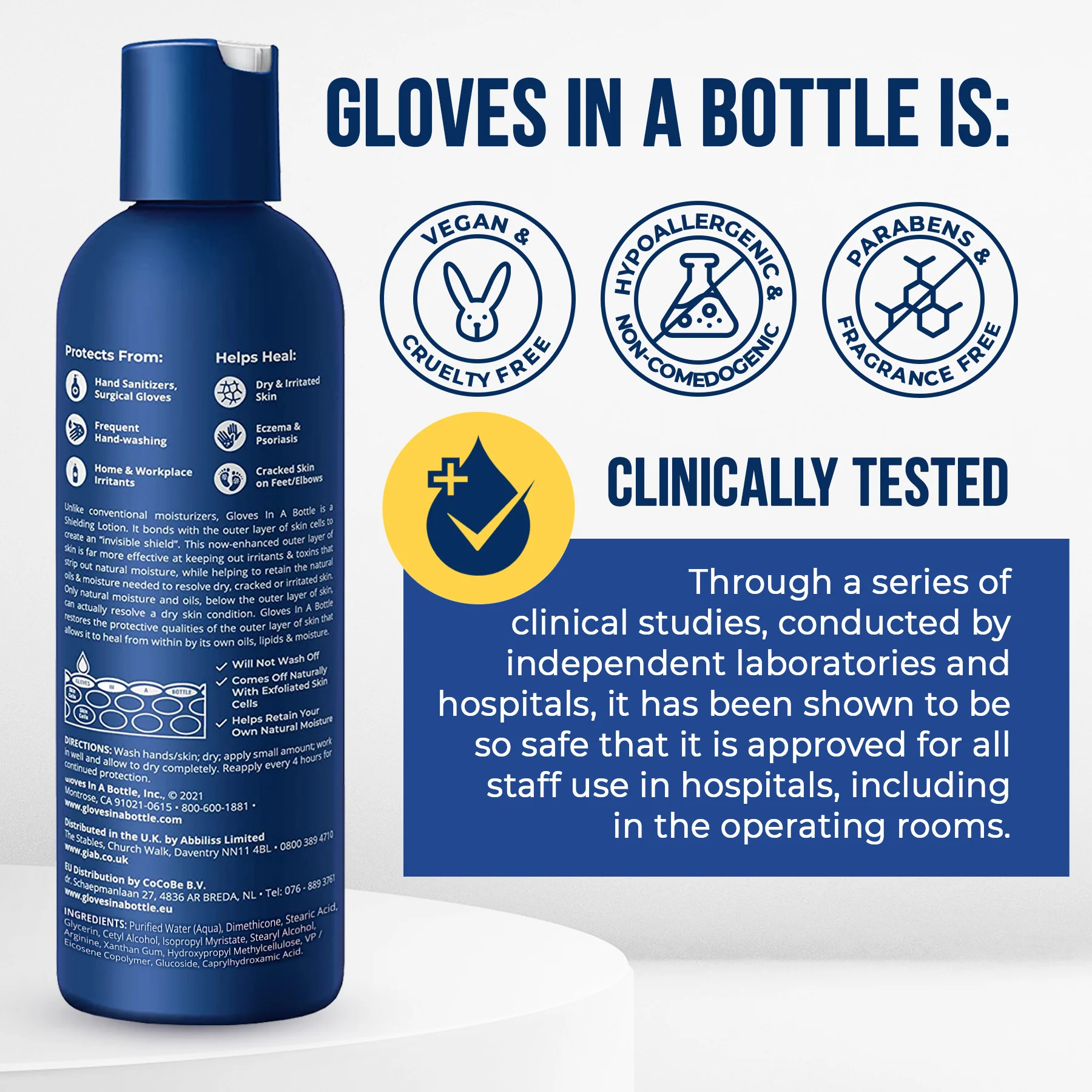 Gloves in a Bottle Shielding Lotion Bundle - 8 oz, 4-Pack with 4 New Pumps and Free Gift - Image 5